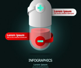 Infographic medical creative vector 05