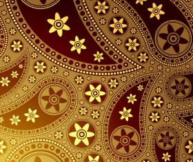 Ornate paisley pattern vector 01