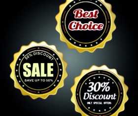 Vintage round premium quality label vector 03