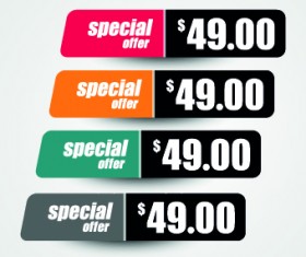 price sticker design vector 01