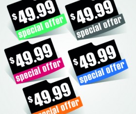 price sticker design vector 02