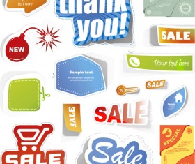 Sale stickers creative vector 04