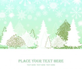 2014 Winter vector background 04