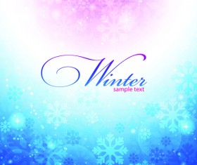 2014 Winter vector background 05