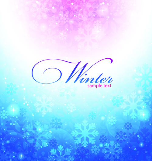 2014 Winter vector background 05