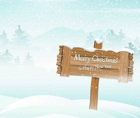2014 Winter vector background 07