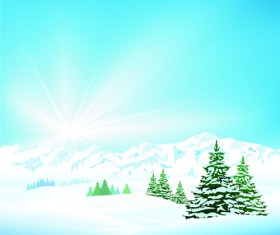 2014 Winter vector background 08