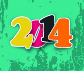 2014 New Year design elements vectors 02