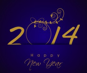 New Year 2014 vector graphics 04