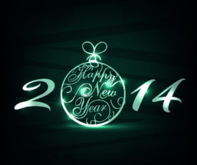 New Year 2014 vector graphics 05