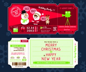 2014 Christmas Ticket vector