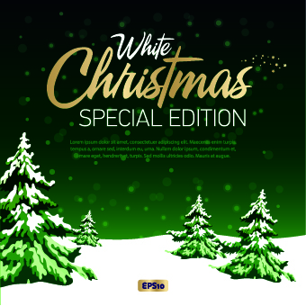 2014 Christmas Winter Vector Backgrounds 01