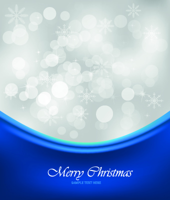 Shiny 2014 Christmas Snowflake background Vector 04