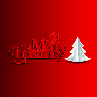 2014 Christmas new year red style background vector