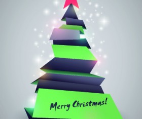 Creative Christmas tree design elements vector 04