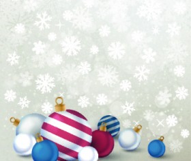 2014 Merry Christmas decor ball vector background 03
