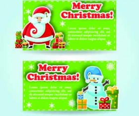 2014 Merry Christmas vector cards 02