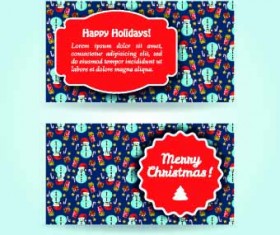 2014 Merry Christmas vector cards 03