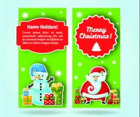 2014 Merry Christmas vector cards 04