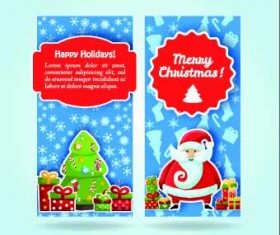 2014 Merry Christmas vector cards 05