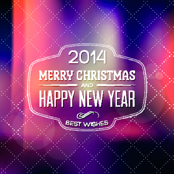 2014 Merry Christmas frames background vector 01
