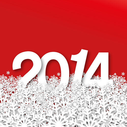2014 New Year design background graphics 01