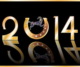 2014 New Year design background graphics 02