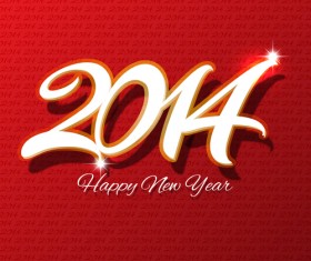 2014 New Year design background graphics 04