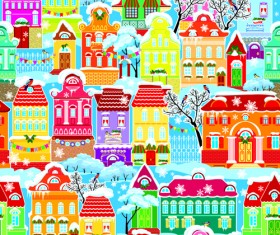 2014 New Year City vector 01