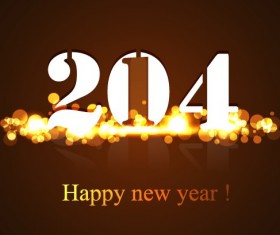 2014 New Year Text design background set 05