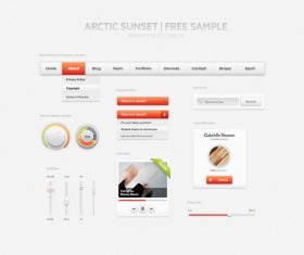 Creative Website User interface design psd