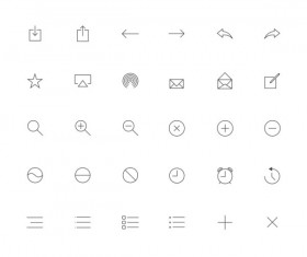 ISO 7 Creative line icons psd