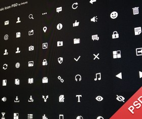 Fine Mini psd icons set