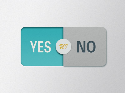 Yes or No psd button