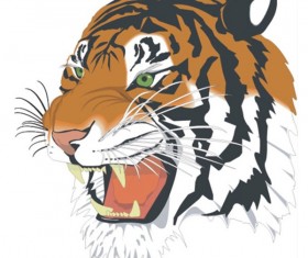 Tiger head vector