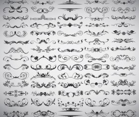 Floral Ornaments Objects vector