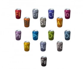 Colored Cans icons