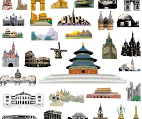 World Architecture vector