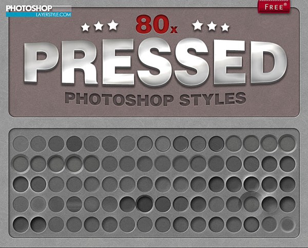 80 Kind Pressed Photoshop Style