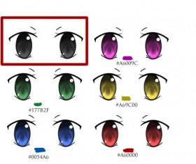 Cartoon eye Photoshop Brushes