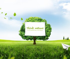 Green Nature psd background