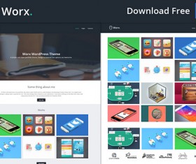 Wordpress Mobile site psd template