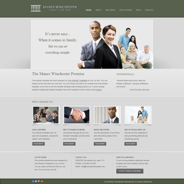 Creative Business website psd template