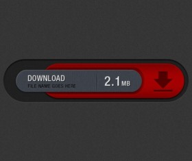 Free psd download button