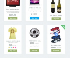 Creative web UI kit psd 01