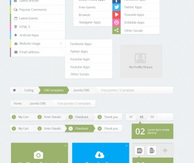 Creative web UI kit psd 02