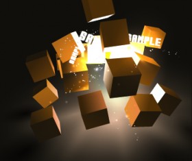 3D Modern background vector set 02