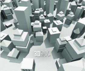 3D Modern background vector set 04