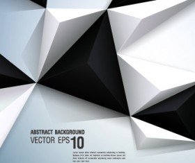 3D shapes background vector 05