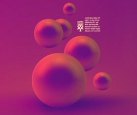 Vector 3D sphere background 01